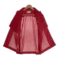 70's Hilton ヒルトン ボーリングシャツ 半袖 ボルドー USA製 Size M 福生店