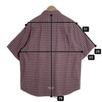 SUPREME シュプリーム 23SS UNDERCOVER アンダーカバー S/S Flannel Shirt ショートスリーブ フランネルシャツ プリント グレー チェック Size L 福生店