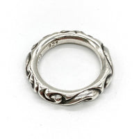 Chrome Hearts クロムハーツ(原本無) SCRL BAND スクロール バンド リング SV925 約11.4g Size24号 瑞穂店