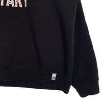 90's~ RUSSEL ATHLETIC ラッセルアスレチック 前V クルーネックスウェットトレーナー ブラック プリント Size XL 相当 福生店