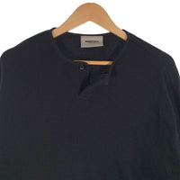 ESSENTIALS エッセンシャルズ ヘンリーネック サーマル ロングスリーブTシャツ ブラック オーバーサイズ Size S 福生店