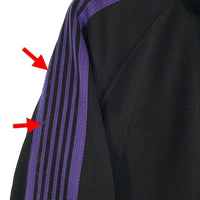 Needles ニードルズ TRACK JACKET Poly Smooth トラックジャケット ポリスムース ブラック パープル EJ330 Size M 福生店