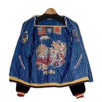 TAILOR TOYO テーラー東洋 ヒノヤ75周年 別珍 キルティング リバーシブル スーベニアジャケット スカジャン ブラック ブルー TT15664HY Size XL 福生店