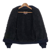 Silver Stone シルバーストーン コーデュロイ ジップアップ リブブルゾン ネイビー 内ボア Size 48 福生店