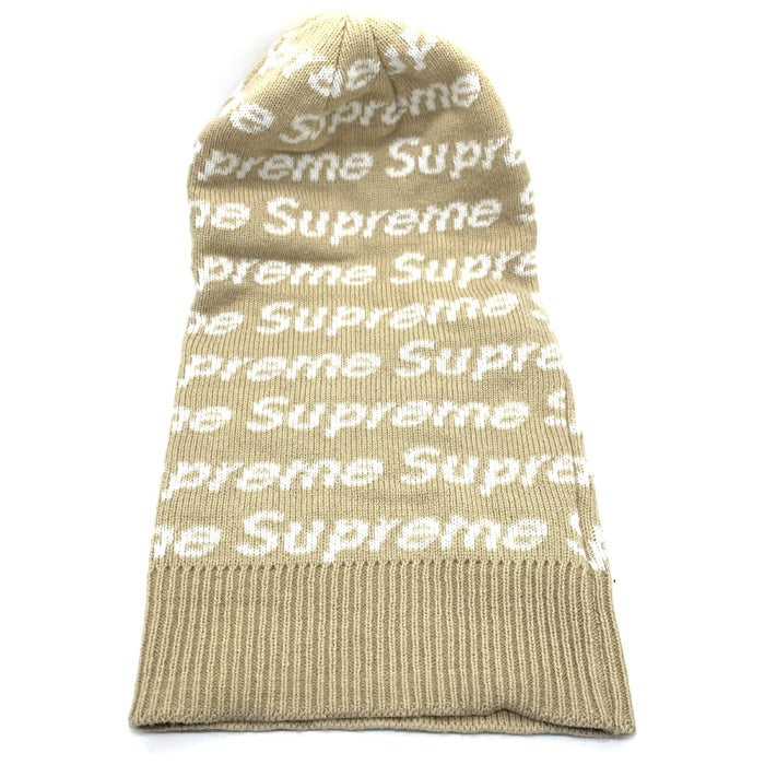 SUPREME シュプリーム 23AW New Era Repeat Balaclava ニューエラ リピート バラクラバ ニット 目出し帽 ベージュ  福生店