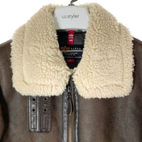 ALPHA INDUSTRIES アルファインダストリーズ TA1469-068 B-3 ムートンジャケット ブラウン sizeS 瑞穂店