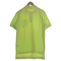 A BATHING APE アベイシングエイプ 鹿の子 ポロシャツ 裾ソルジャー刺繡 蛍光グリーン Size XS (M-L相当) 福生店