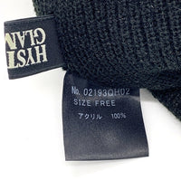 HYSTERIC GLAMOUR ヒステリックグラマー ロゴ刺繡 ビーニー アクリルニットキャップ ブラック 02193QH02 福生店