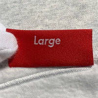 SUPREME シュプリーム 23AW Satin Applique Hooded Sweatshirt サテンアップリケ フーデッドスウェットシャツ パーカー アッシュグレー Size L 福生店