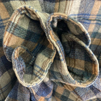 PENDLETON ペンドルトン 70's USA製 ウールシャツ 片ポケット ベージュxブルー sizeM 瑞穂店