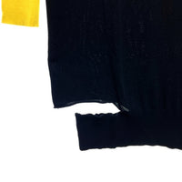 DIESEL ディーゼル 薄手ニットワンピース 黒 黄 紫 size不明 瑞穂店