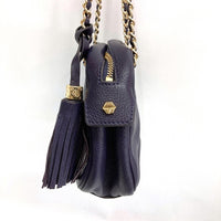 Tory Burch トリーバーチ レザー チェーンショルダーバッグ パープル 瑞穂店
