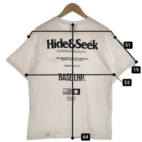 HIDE AND SEEK ハイドアンドシーク chemical conbination 30th S/S Tee 半袖 Tシャツ ホワイト H30th-060025 Size L 福生店