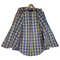 RALPH LAUREN ラルフローレン 長袖 ボタンダウンシャツ チェック イエロー ブルー Size 17/XL 福生店