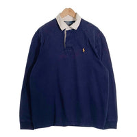 Polo By Ralph Lauren ポロ バイ ラルフローレン 長袖 ラグビーシャツ ネイビー Size XL 福生店