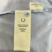 FRED PERRY フレッドペリー 鹿の子 ポロシャツ ブルー イングランド製 Size 42 福生店