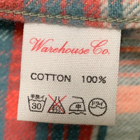 WAREHOUSE ウエアハウス フランネルチェックシャツ ブルー Size L 福生店