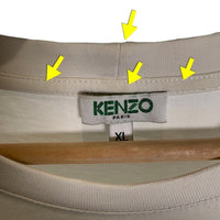 KENZO PARIS ケンゾー タイガープリント Tシャツ ホワイト FA55TS0504YA Size XL 福生店