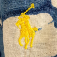 POLO RALPH LAUREN ポロラルフローレン コットン リネン オープンカラーシャツ ブルー 半袖 Size XXL 瑞穂店