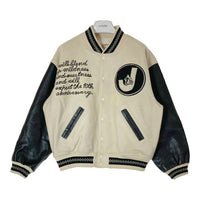 JUST BIGI ジャストビギ 袖レザー スタジャン 10周年モデル ホワイト sizeM 瑞穂店