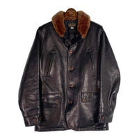 ORGUEIL オルゲイユ Horsehide Aviation Coat 馬革 ホースハイド アビエーター レザーコート ジャケット OR-4010 ブラック Size 42 福生店