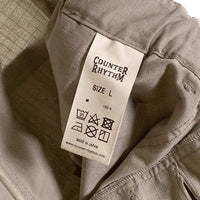 COUNTER RHYTHM カウンターリズム コットンリップストップ ベイカーショートパンツ セメント Size L 福生店