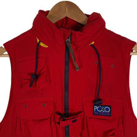 Polo by Ralph Lauren ポロラルフローレン HI TECH ハイテック ナイロンベスト レッド ブルー フィッシング Size S 福生店