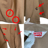 70's Levi's リーバイス カラーデニムシャツ ベージュ エポーレット USA製 三角タグ 70676-4023 やや厚手 Size L 福生店