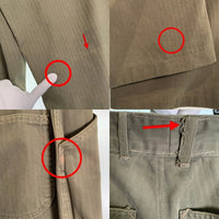 40's USMC 海兵隊 HBT TROUSER ヘリンボーン トラウザーパンツ オリーブ Size w90cm 福生店