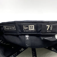 SUPREME シュプリーム 15AW Leather Box Logo New Era レザーボックスロゴ ニューエラキャップ ネイビー Size 7 3/8(58.7cm) 福生店