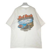 Harley-Davidson ハーレーダビッドソン Red Rock 両面プリント BEEFYボディ ポケット付きTシャツ ホワイト size2XL 瑞穂店