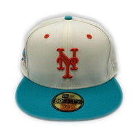 NEW ERA ニューエラ City icon ニューヨークメッツ 59FIFTY ベースボールキャップ アイボリー×エメラルドグリーン size60.6 瑞穂店