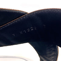 FENDI フェンディ ズッカ柄 サンダル ブラック ブラウン 7X1222 Size 7 福生店