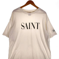 SAINT Mxxxxxx セントマイケル 24AW SS TEE SAINT プリントTシャツ ホワイト SM-YS1-0000-008 Size L 福生店