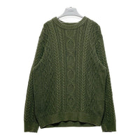 L.L.Bean エルエルビーン オーガニックコットン ケーブルニットセーター グリーン Size XXL-R 瑞穂店