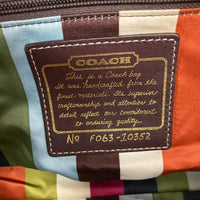COACH コーチ レガシー 65周年記念アニバーサリー ハンドバッグ スウェード パープル 瑞穂店