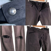UNDERCOVER アンダーカバー ストレッチデニム ヒザヤブレパンツ チャコールグレー UCS9501 Size 2 福生店