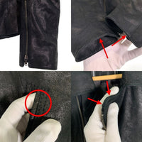 International Gallery BEAMS インターナショナルギャラリービームス PER BACCO ゴートレザー ダブルライダースジャケット ブラック 11-18-2073-730 Size 46 福生店