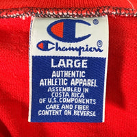 90's~ Champion チャンピオン NBA CHICAGO BULLS シカゴ・ブルズ Vネック プルオーバートップス 半袖 ブラック レッド Size L 福生店