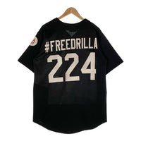 90's~ TEAM WORK ATHLETIC APPAREL Dark Boys ベースボールシャツ ジャージ ブラック Size L 福生店