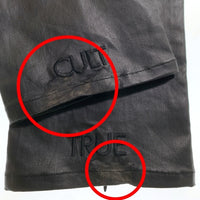 WANNA ワナ ECO LEATHER “CULT TRUE” FRONT FLARED PANTS エコレザー フロント フレアドパンツ ブラック Size 1 福生店