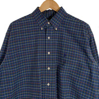 Ralph Lauren ラルフローレン BLAKE ボタンダウン チェックシャツ ブルー コットン Size L 福生店