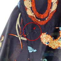 SUPREME シュプリーム 18SS Alphabet Silk Shirt アルファベット シルクシャツ オープンカラー 半袖 ブラック Size XL 福生店