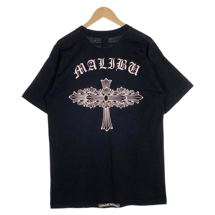 90's Chrome Hearts クロムハーツ MALIBU マリブ バックプリント ポケットTシャツ ブラック USA製 オールド Size L  福生店