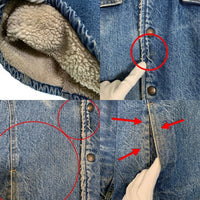 70’s Levi's リーバイス ランチコート デニム ボア スナップボタン ライトブルー Size L 福生店