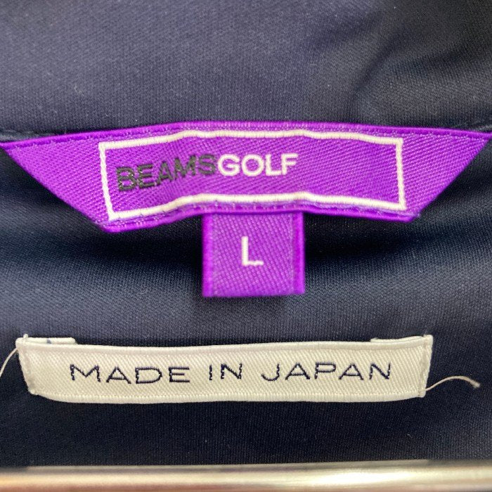 BEAMS GOLF ビームスゴルフ パープルレーベル BROOKLYN GOLF & SUPPLY 防風ブルゾン ネイビー sizeL 瑞穂店