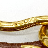 HERMES エルメス ジャンボチョーカー ゴールド金具 2連 ブレスレット ブラウン 瑞穂店