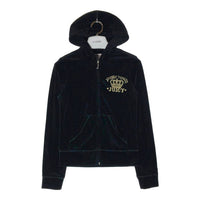 JUICYCOUTURE ジューシークチュール TRACKSUIT トラックスーツ 34460 92918 ベロアセットアップ ブラック 上下size:S 瑞穂店