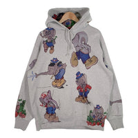 SUPREME シュプリーム 22AW Elephant Hooded Sweatshirt エレファント プリント プルオーバースウェットパーカー グレー Size L 福生店