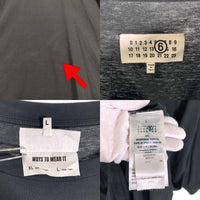 MM6 Maison Margiela エムエムシックス メゾンマルジェラ 25SS ナンバリングロゴプリント Tシャツ ブラック SH2GC0023 Size L 福生店